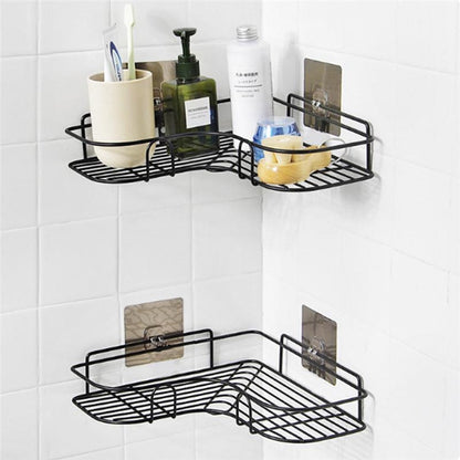 5-in-1 Bathroom Wall Organiser Combo – Storage Shelves, Wire Rack & Whale Soap Holder