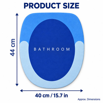Rounded Circle Design Bath Rug, Soft Anti-Slip Shower Mat (1 Pc, 40x44 Cm)