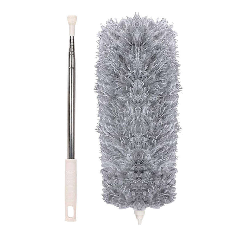 Microfiber Duster with 100-Inch Extendable Handle for High Reach Cleaning