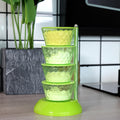 Rotating Spice Rack – 4-Tier 360° Pickle Tower | DeoDap
