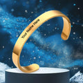 Personalized Kada Bracelet – Gold-Plated for Men | CustomSpot