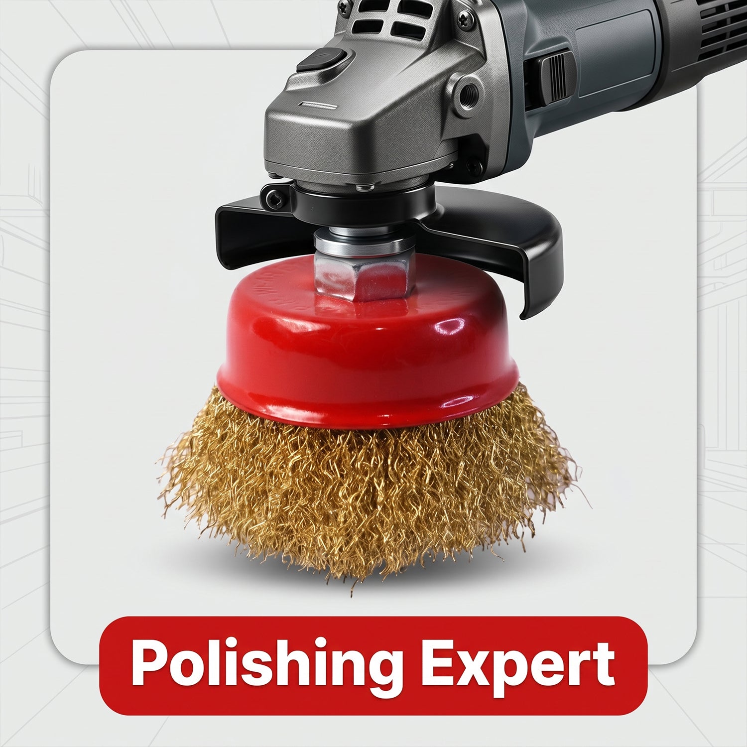 Wire brush deburring surface