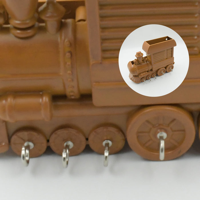 1653 Plastic Train Engine Design Plastic Key Holder | Mount Decorative Keys Organizer Key Holder, Key Stand Key Holder for Home & Office | Antique Key Holder (1 Pc)
