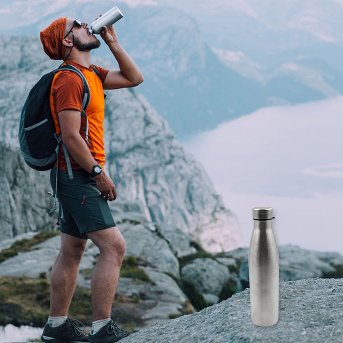 Water Bottle for Office, Thermal Flask, Stainless Steel Water Bottles, Fridge Water Bottle, Hot & Cold Drinks, BPA Free, Leakproof, Portable For office / Gym / School 1000 ML