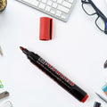 Red Ink Marker – Bold Tip Quick-Dry Permanent Marker