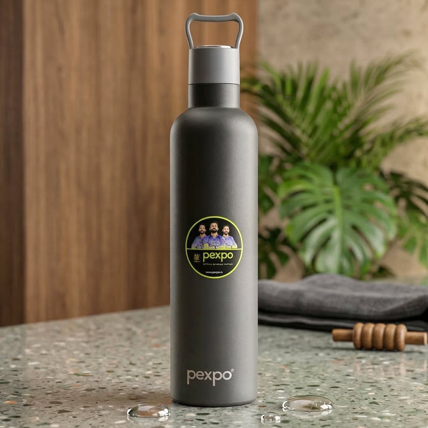 Pexpo Oscar Insulated Stainless Steel Water Bottle with Leakproof Lid - 750 ML