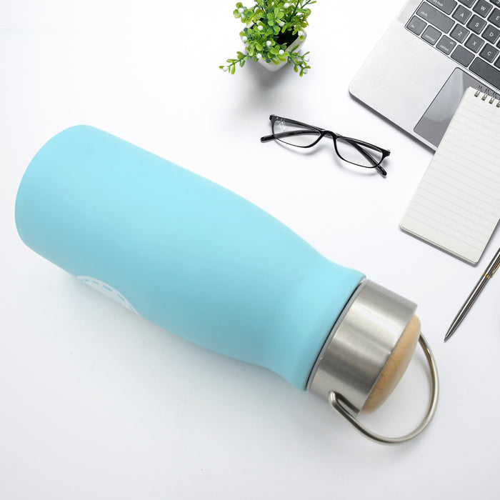 Stainless Steel Water Bottle With Handle, Fridge Water Bottle, Stainless Steel Water Bottle Leak Proof, Rust Proof, Hot & Cold Drinks, Gym Sipper BPA Free Food Grade Quality, Steel fridge Bottle For office / Gym / School (360 ML)