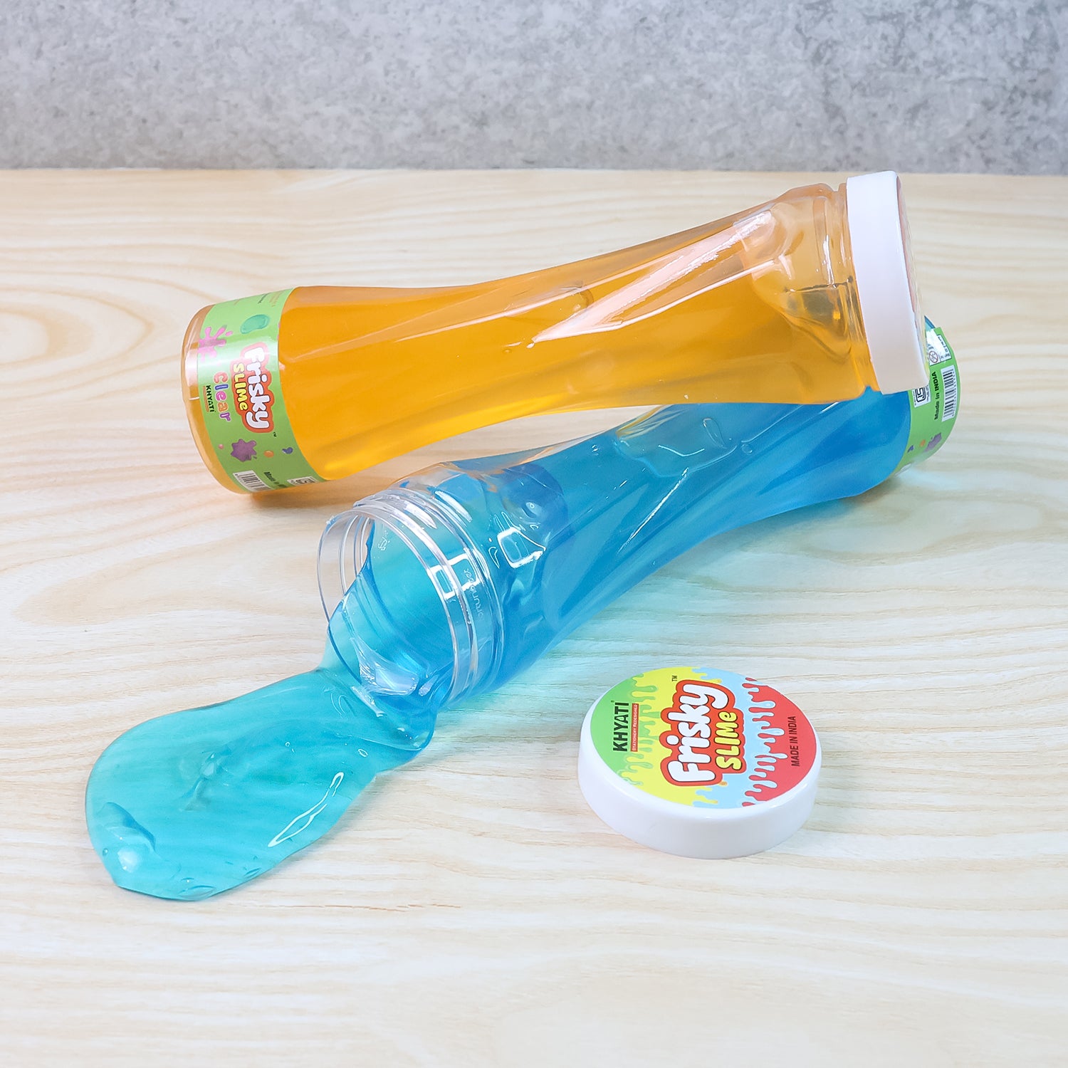 Khyati Frisky Slime – Stretchable Slime Toy in Bottle Pack (1Pc/Mix Colour)