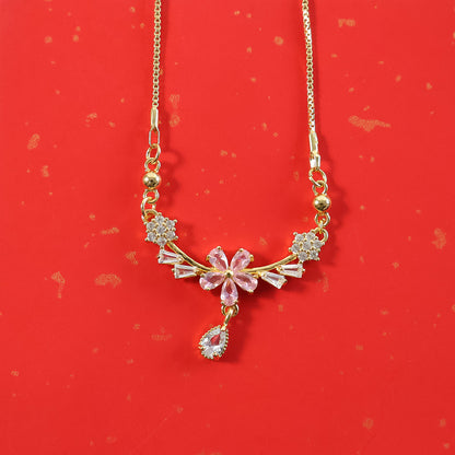 Elegant Flower Pendant Necklace for Women