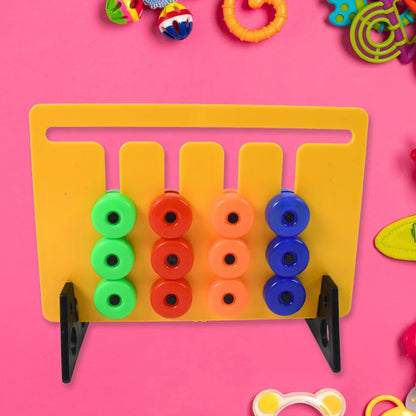 Kids Indoor Game Combo – Foam Dart Blaster, Mini Basketball Game & Counting Frame Set