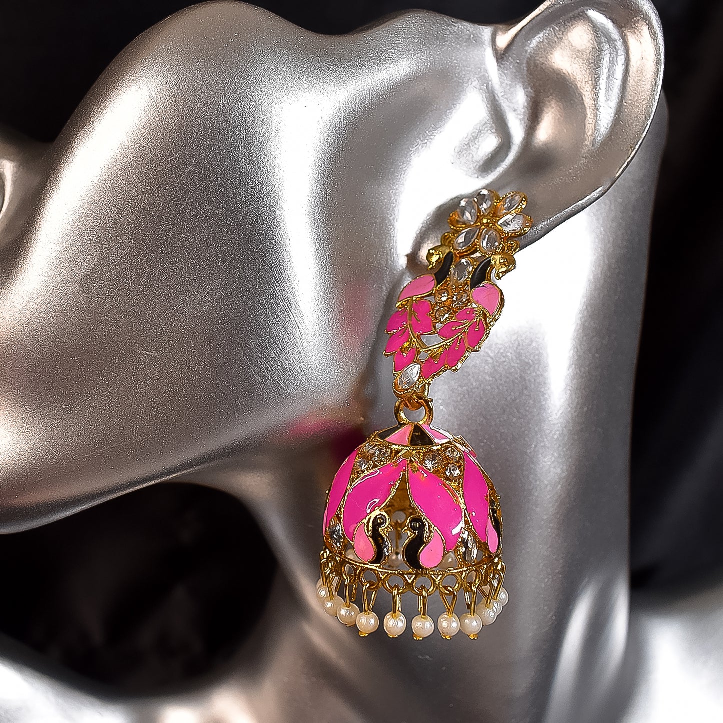 Exquisitely Crafted New-Design Jumka Earrings with Intricate Detailing and Timeless Appeal