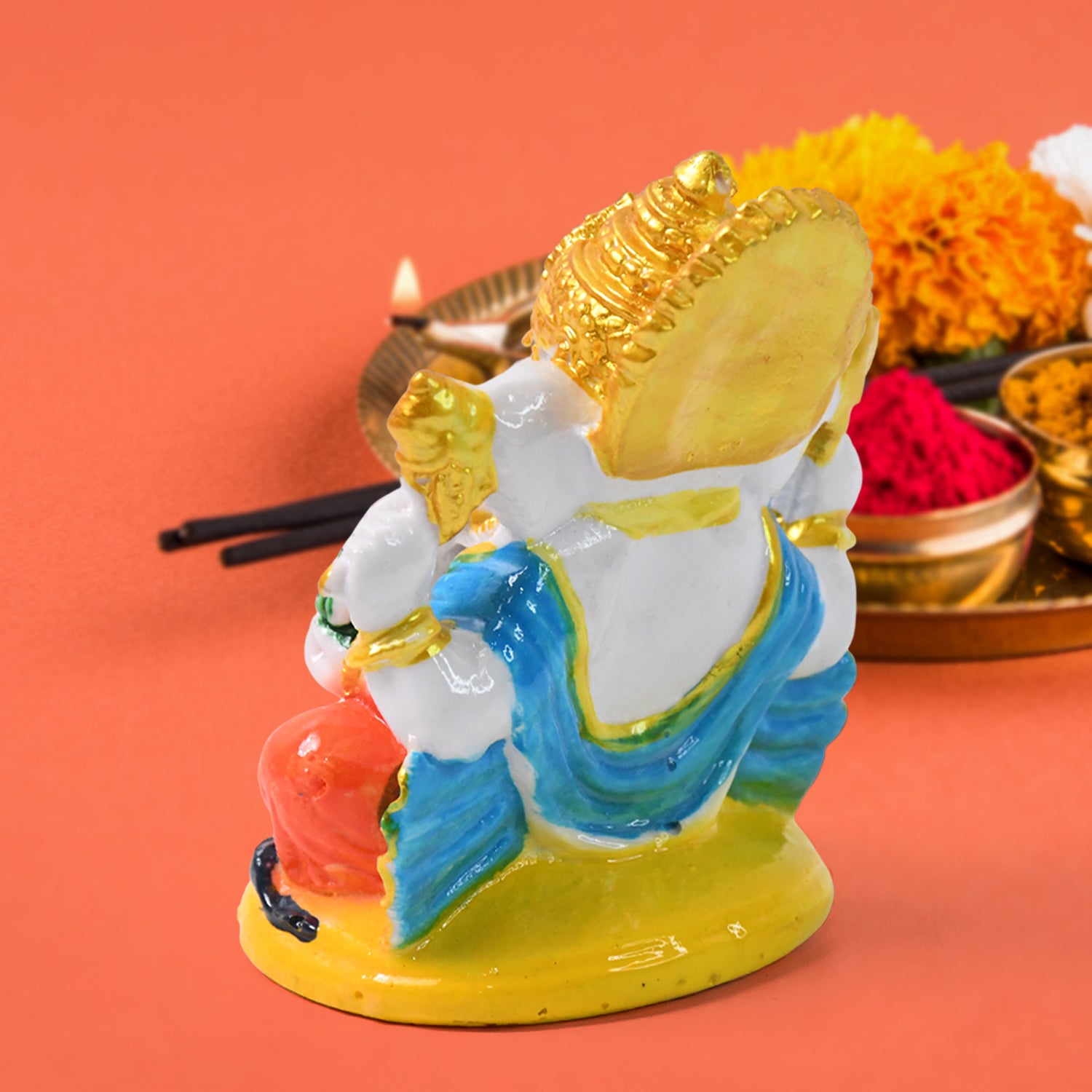 Lord Ganesha Idol / Ganpati Statue / Ganpatii Bappa Showpiece for Gifts (1 Pc)