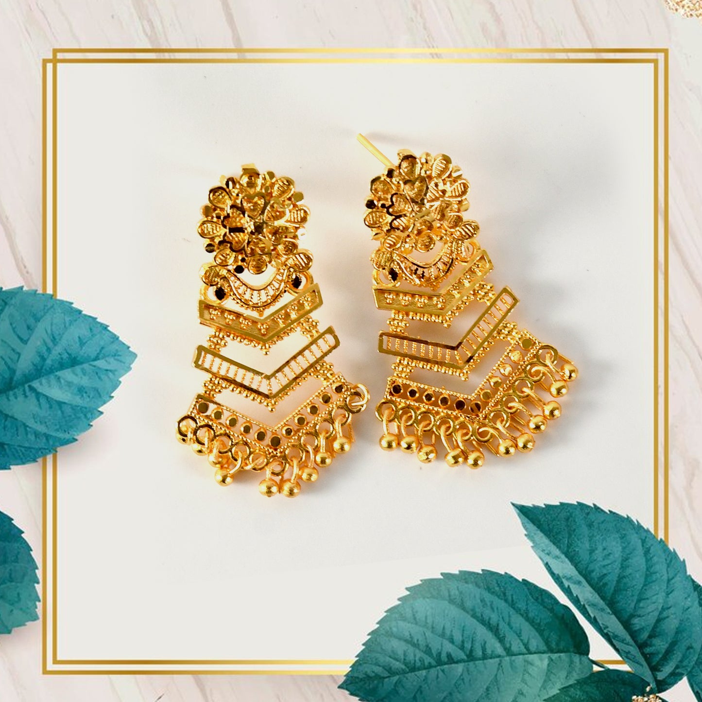 Cultural Majesty: Handcrafted Jumka Earrings for a Classic Touch