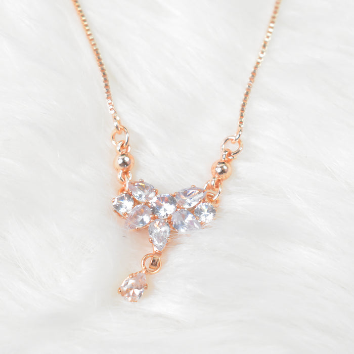 Diamond look Casual Chain Necklace