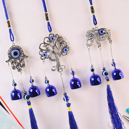 Metal Evil Eye Wind Chime Bells (Mix Design / 1 Pc)