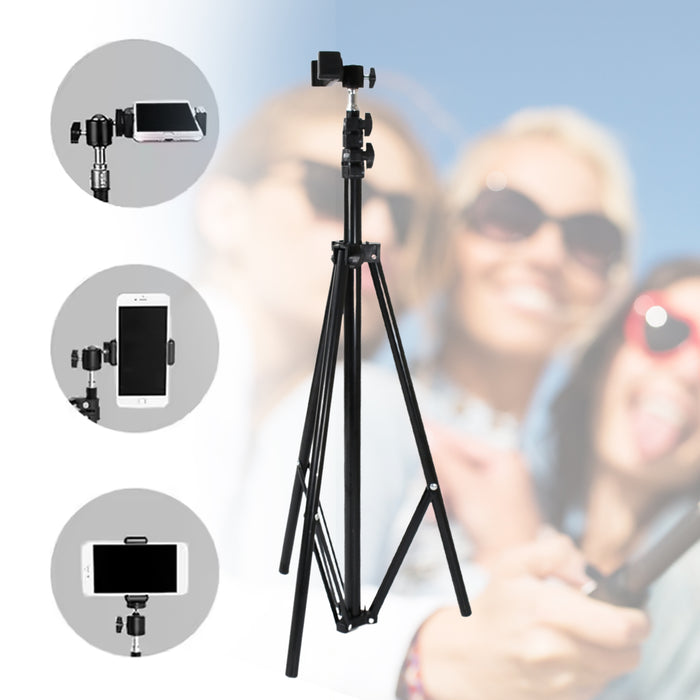 12986 Professional Tripod with Multipurpose Head for Low Level Shooting, Panning for All DSLR Camera Photography Tripod Stand Folding Photo Stand Maximum Height 170 Cm