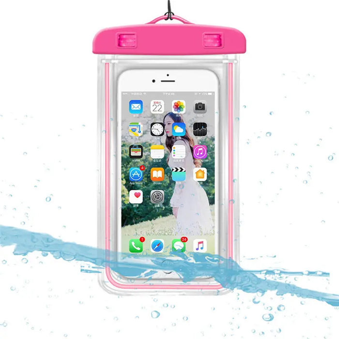 6388 Waterproof Pouch Zip Lock Mobile Cover Under Water Mobile Case For All Type Mobile Phones