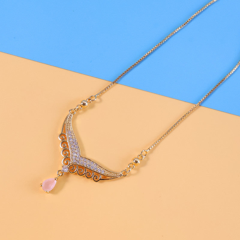 Elegant Crystal Drop Designer Necklace for Women