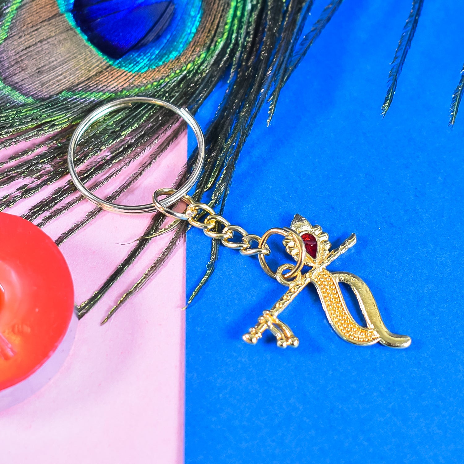 Krishna Murli Keychain – Divine Melody of Love and Peace