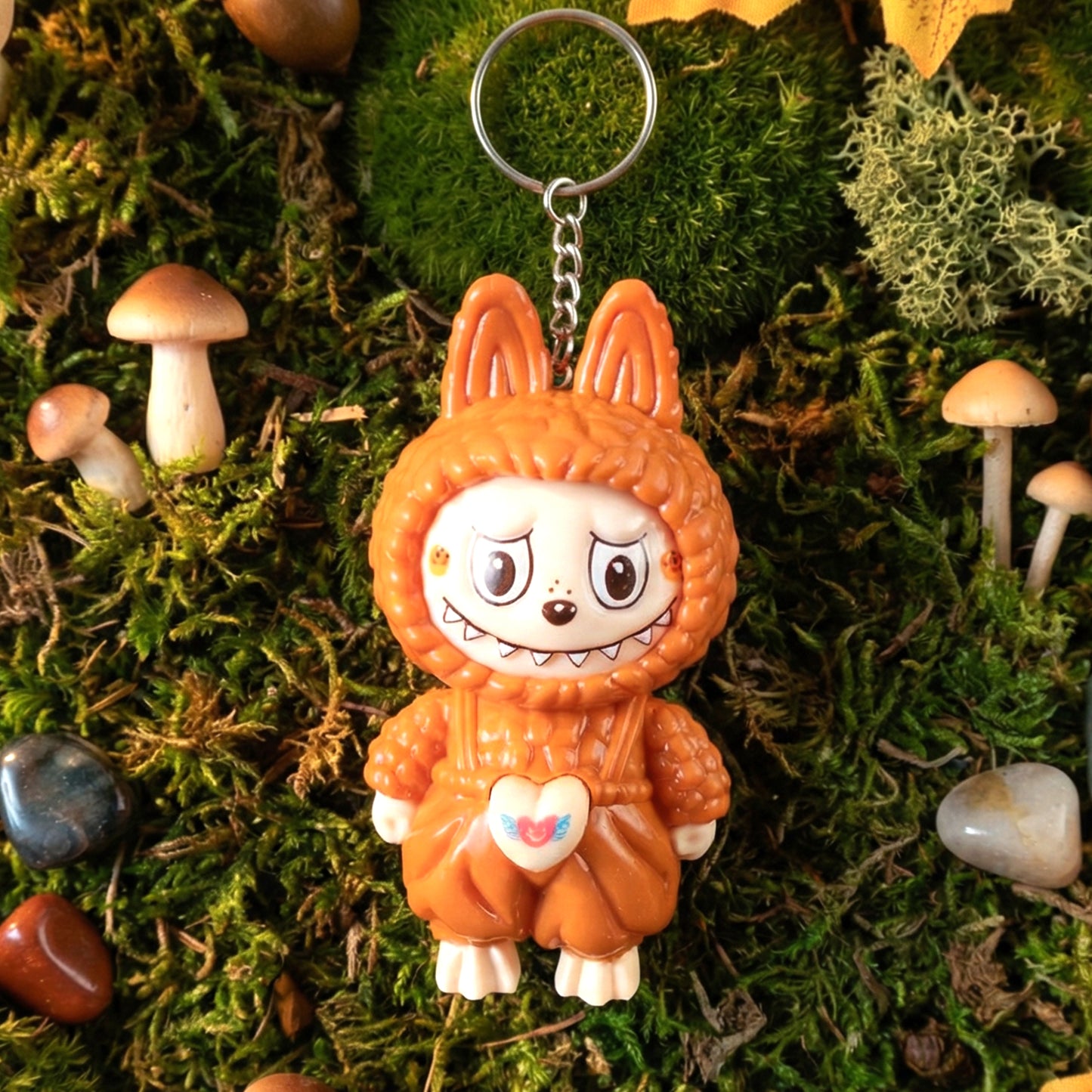 Cartoon Character Face Changing Toy With Key Holder, Keychain (1 Pc)