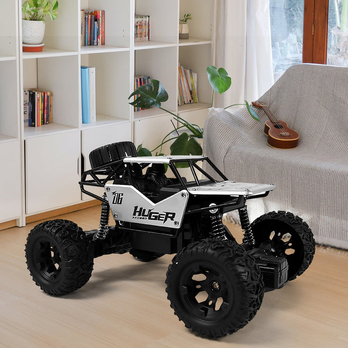 1:18 Scale Rock Crawler Monster RC Truck All Terrain Stunt Racing Car Rechargeable Indoor Outdoor Toy Car