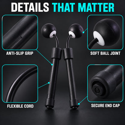 Cordless Skipping Wrist Ball for Sports Training, Cardio and Stamina (1 Pc)