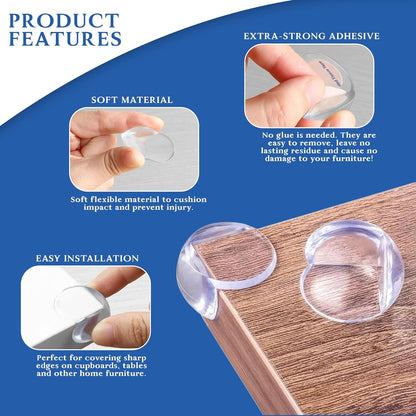 Corner / Edge Guards Clear Corner Protectors (Small 3 Cm / 10 Pcs Set)