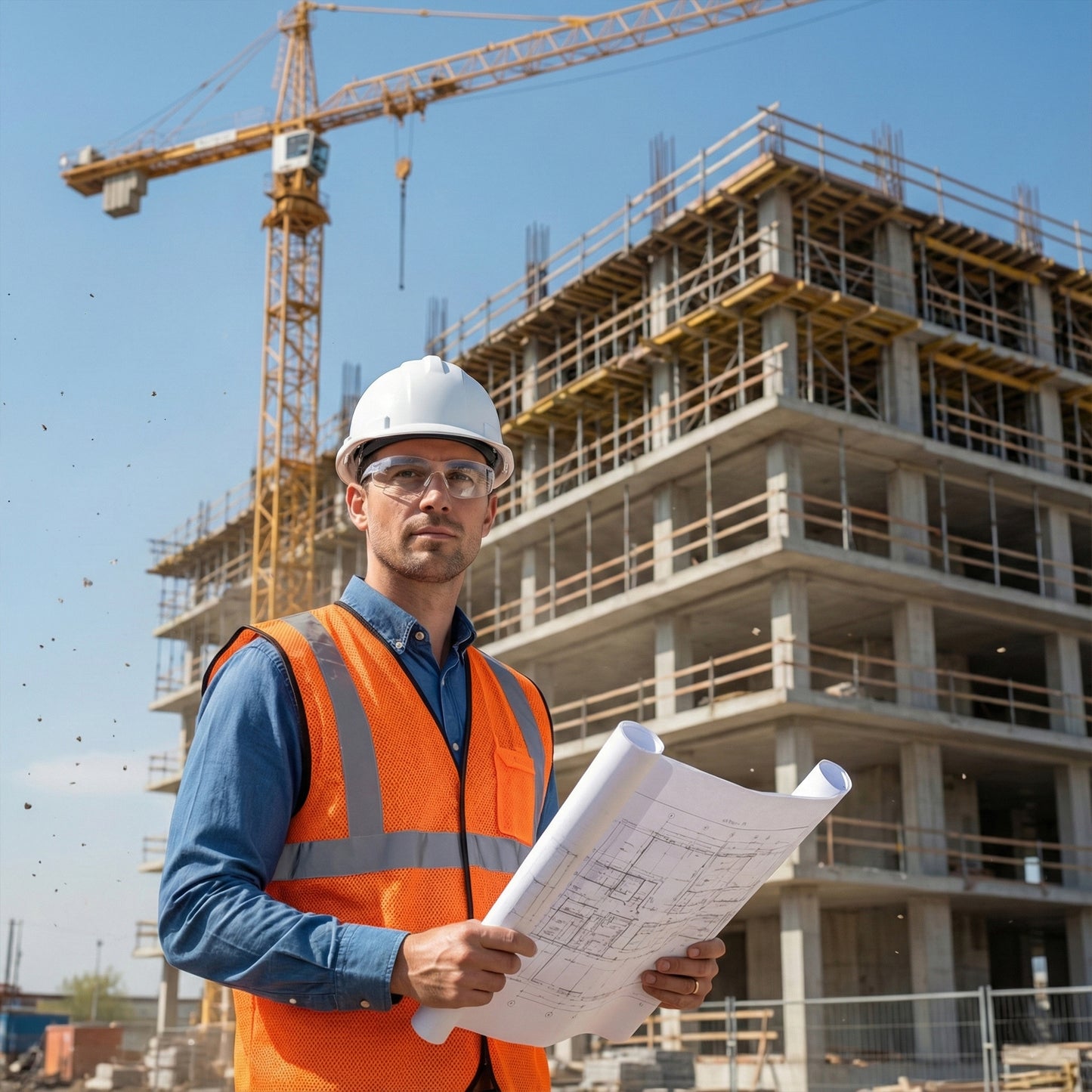 Orange Safety Jacket For Having protection against accidents usually