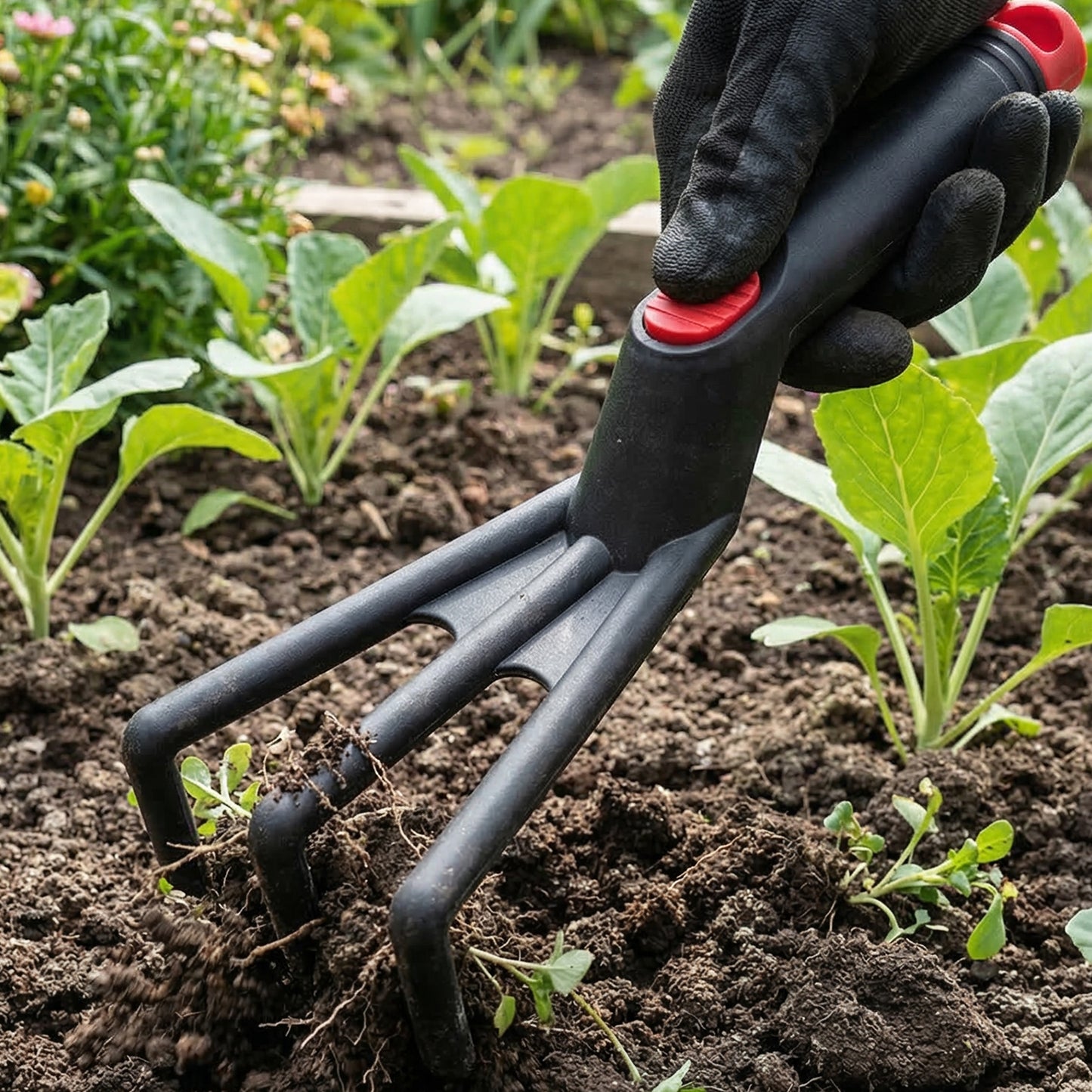 Plastic Gardening Soil Rake for Weeding