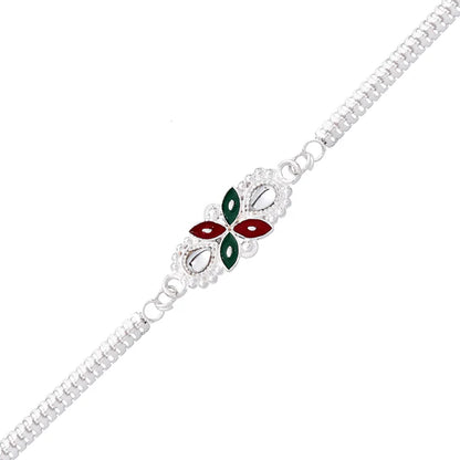 Gift-ready presentation of the Floral Rakhi, a heartfelt keepsake for brother