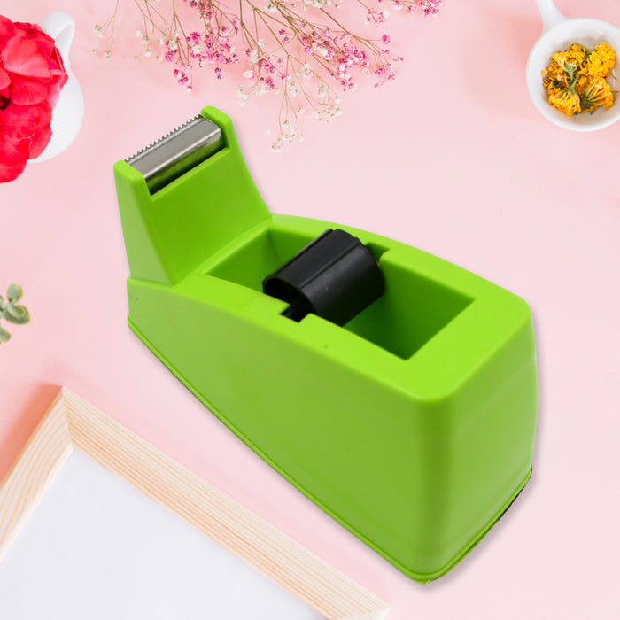 9514 Plastic Tape Dispenser Cutter for Home Office use, Tape Dispenser for Stationary, Tape Cutter Packaging Tape School Supplies (1 pc / 515 Gm)