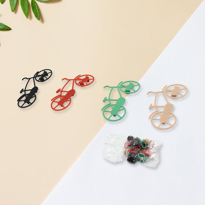 Bicycle Shape Key Chain Holder and wall mount bike hook Key Holders Plastic Key Holder For Home, Office (pack of 4)