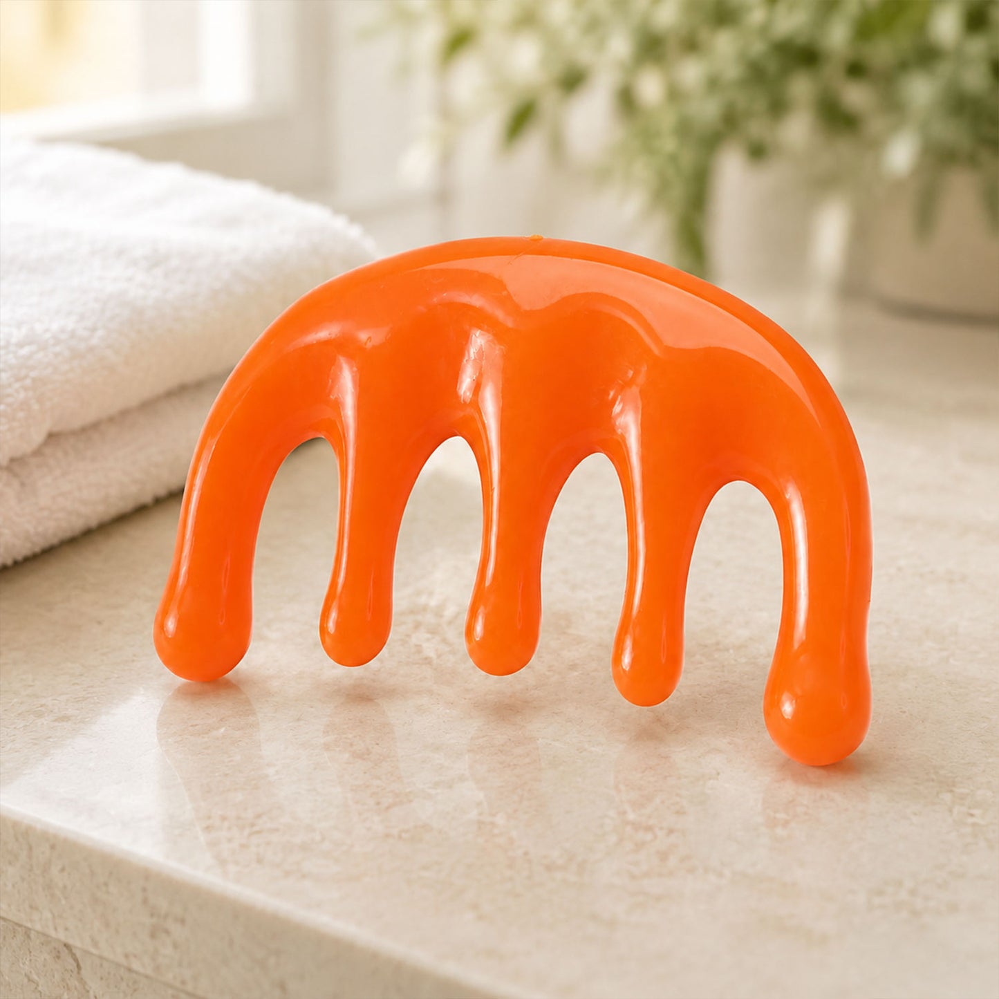 Scalp Massager with Flexible Bristles for Head and Shampooing (1 Pc)