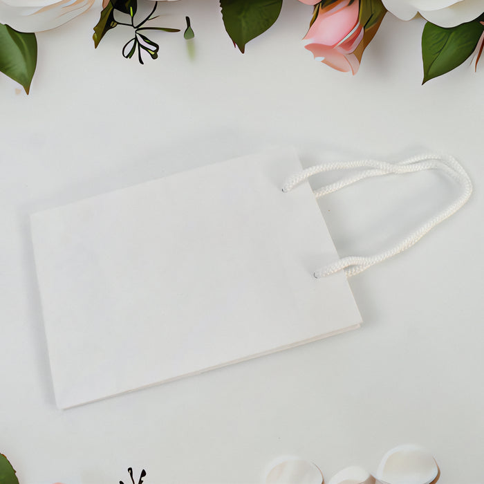 Tiny Elegance White Bag (5x7x3.25 Inch)