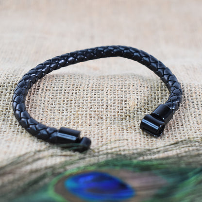 Braided Leather Wrap Bracelets