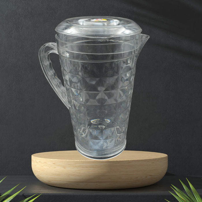 Mocktail Pet Jug  Plastic Jug With lid, Drinking Beverage Jag, Transparent Tableware  Reusable BPA Free, Plastic Water jug for Home use, Perfect for Home, Restaurants