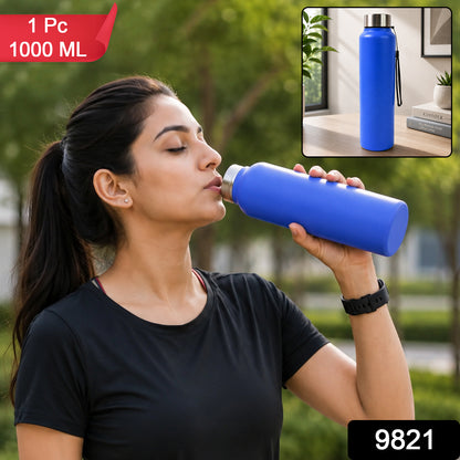 Women Stainless Steel Leak Proof Water Bottle 1000 ML Gym Daily Use