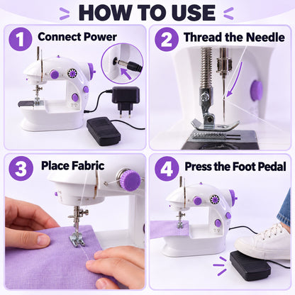 Mini Sewing Machine – Portable Stitching Tool | XcelCraft