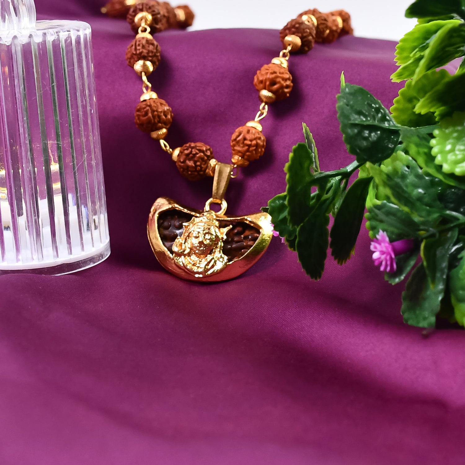 Shiv Pendant with Rudraksha: Divine Protection and Blessings