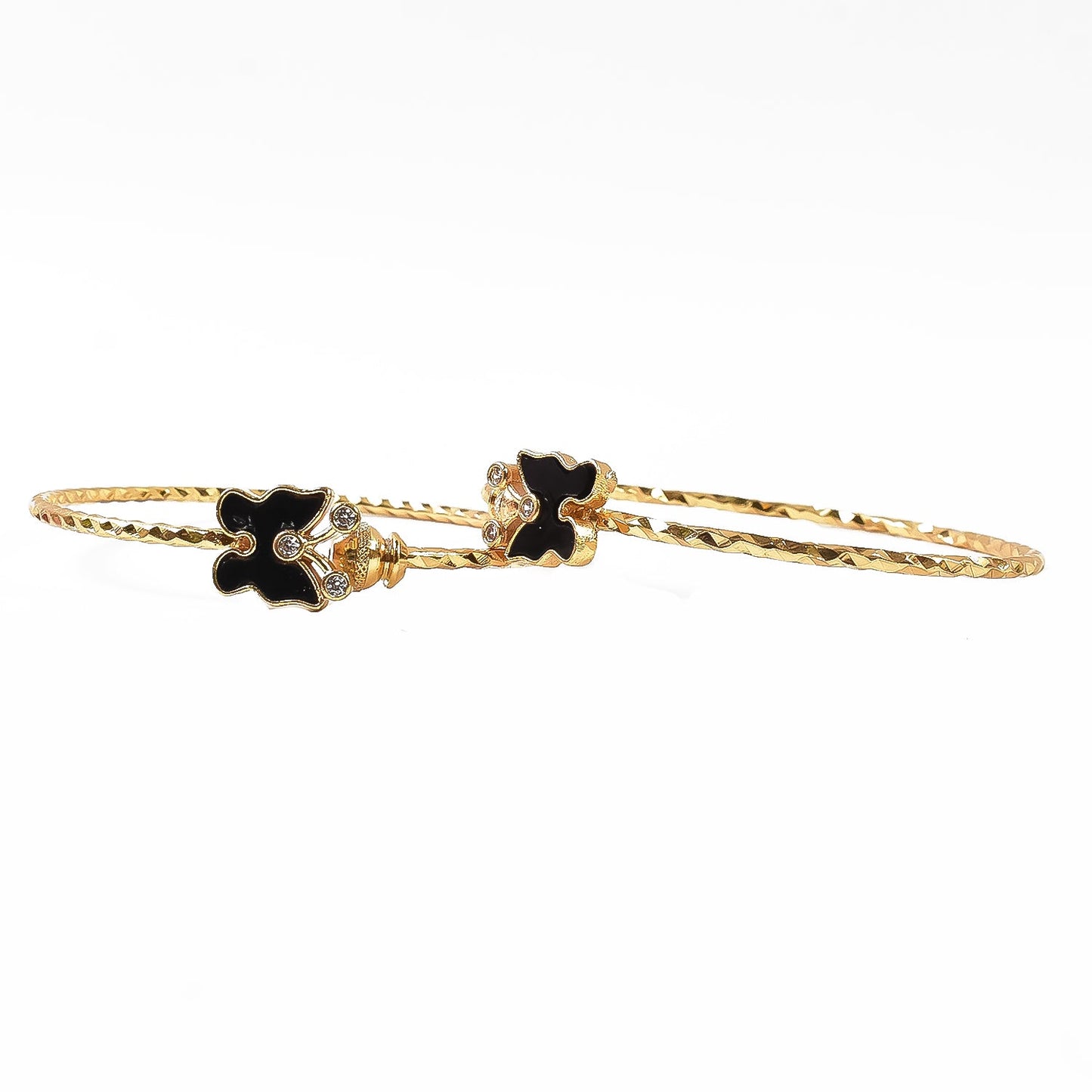 Timeless Golden Bangles (1 Pair)