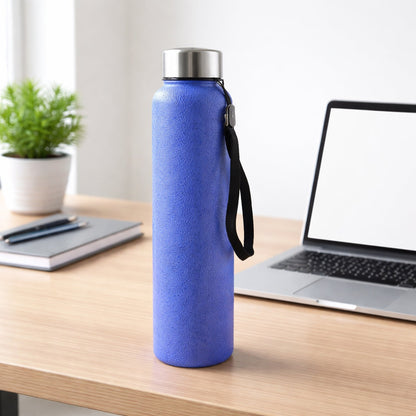 Custom Classic Stainless Steel Water Bottle Blue Color (1000 ML, 1 Pc)