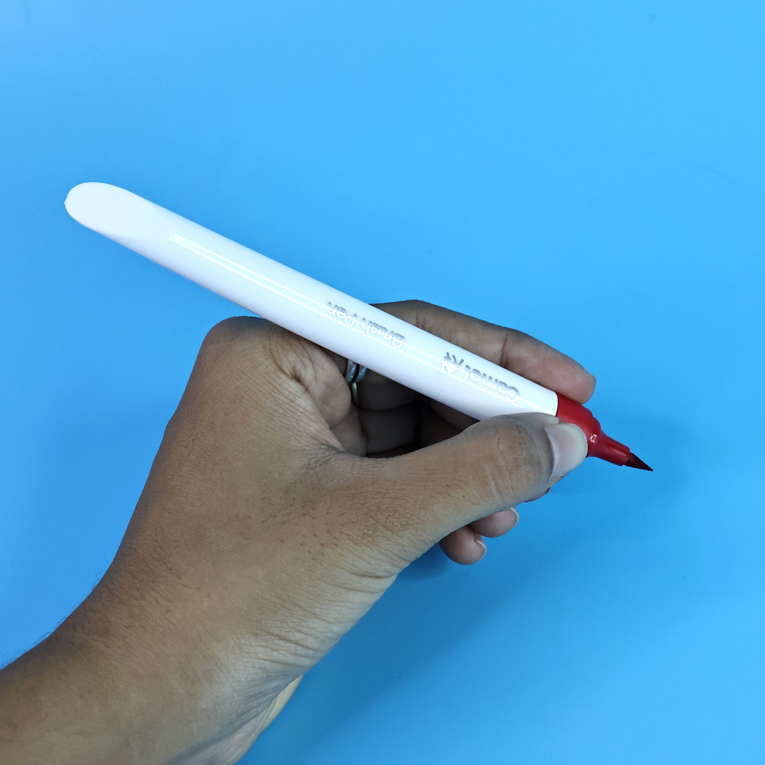 Camel Brush Pens – 12 Vibrant Shades (Flexible Tip for Watercolor Effects, Lettering & Sketching)