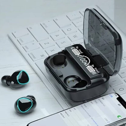 नवीनतम वायरलेस इन-ईयर ईयरबड्स ब्लूटूथ 5.0 हेडफ़ोन मिनी स्टीरियो ईयरबड्स स्पोर्ट हेडसेट बास साउंड बिल्ट-इन माइक फ़ोन M10 TWS (ईयर बड्स, एयरपॉड्स, हेडफ़ोन)