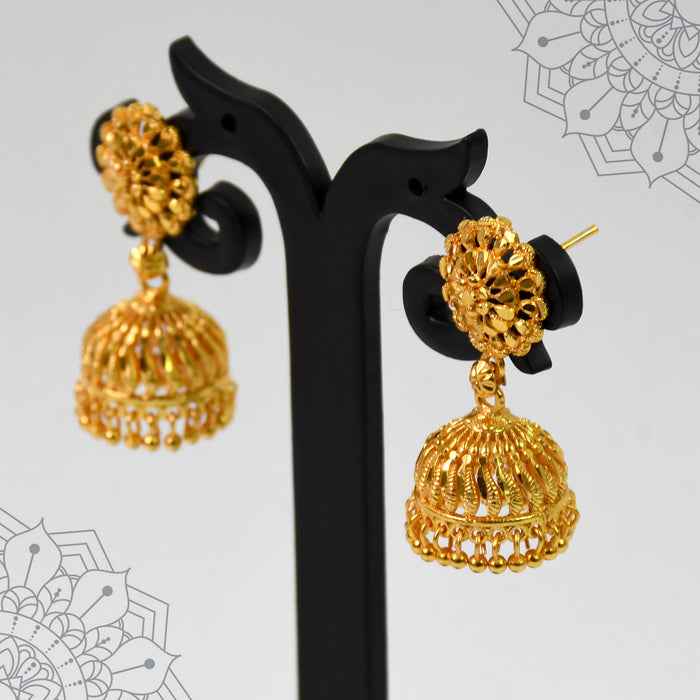 Opulence Unveiled: Bold & Beautiful Jumka Earrings