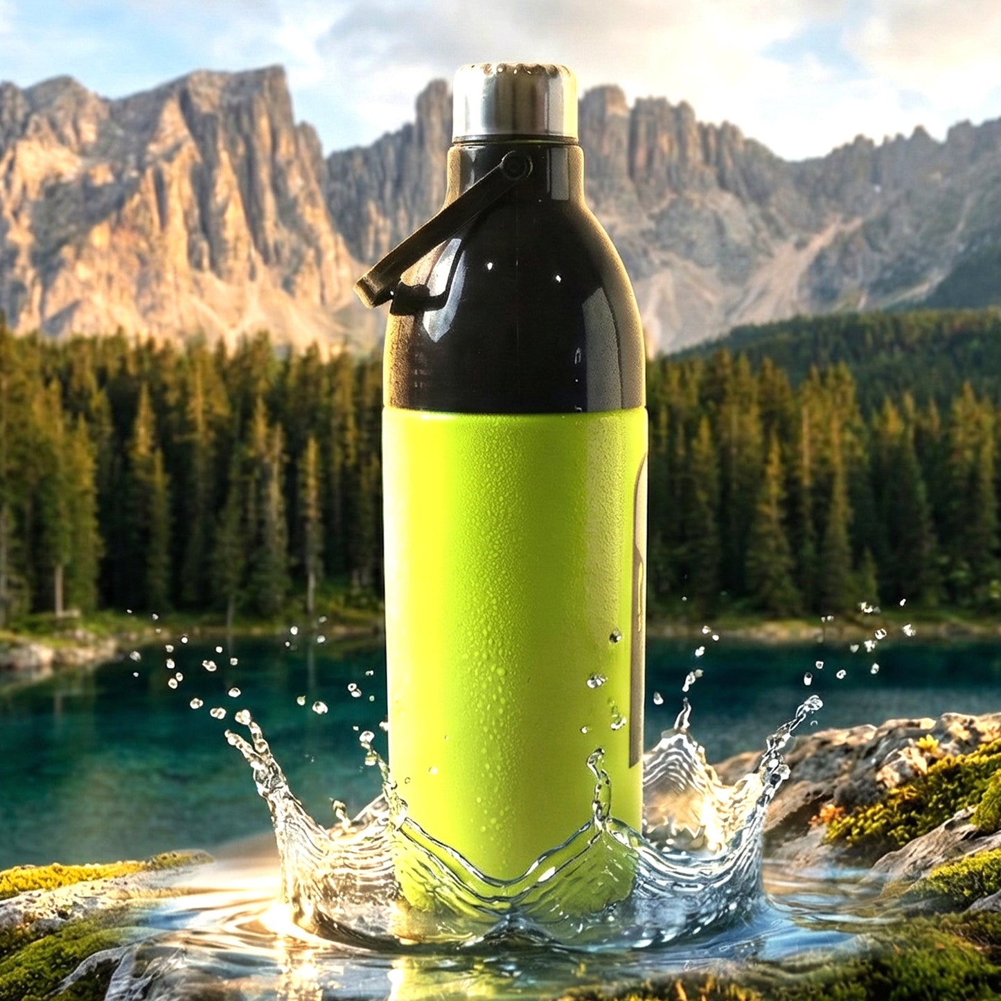 Large capacity water bottle for outdoor activities