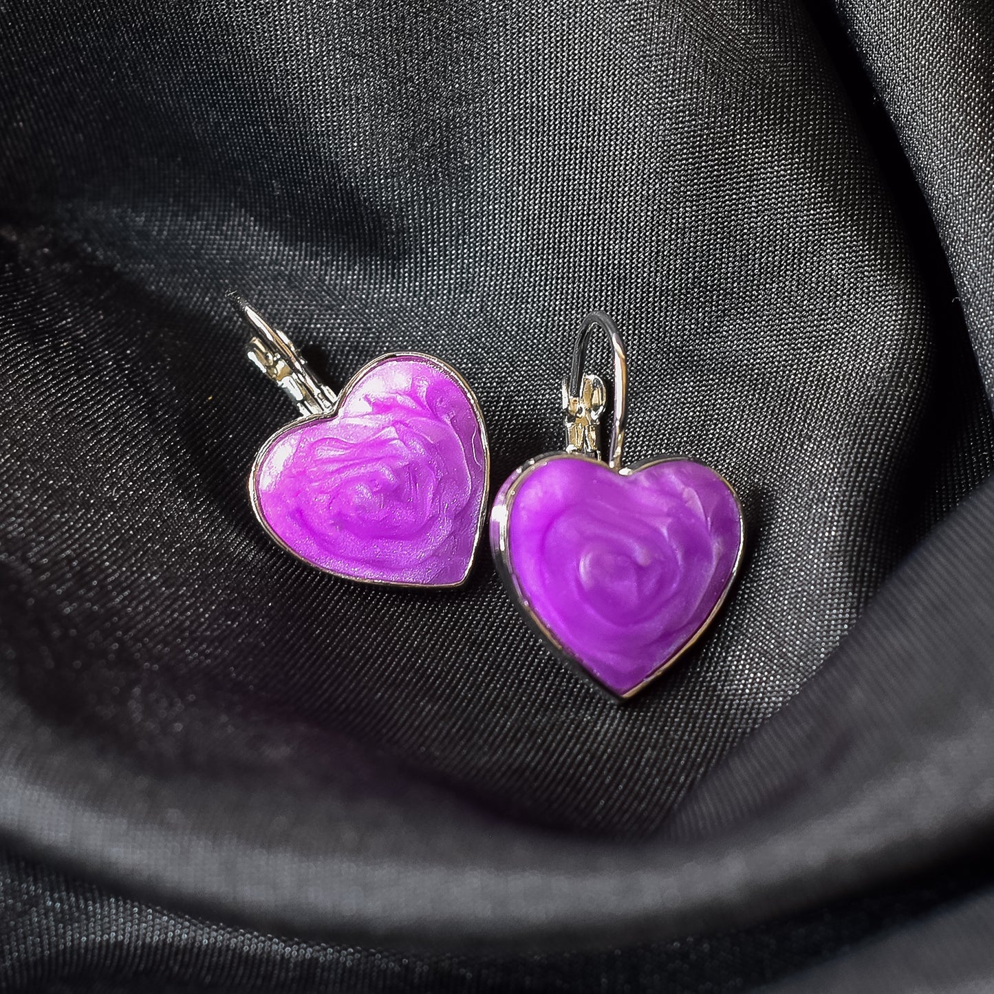 Heart-Shaped Earring Set