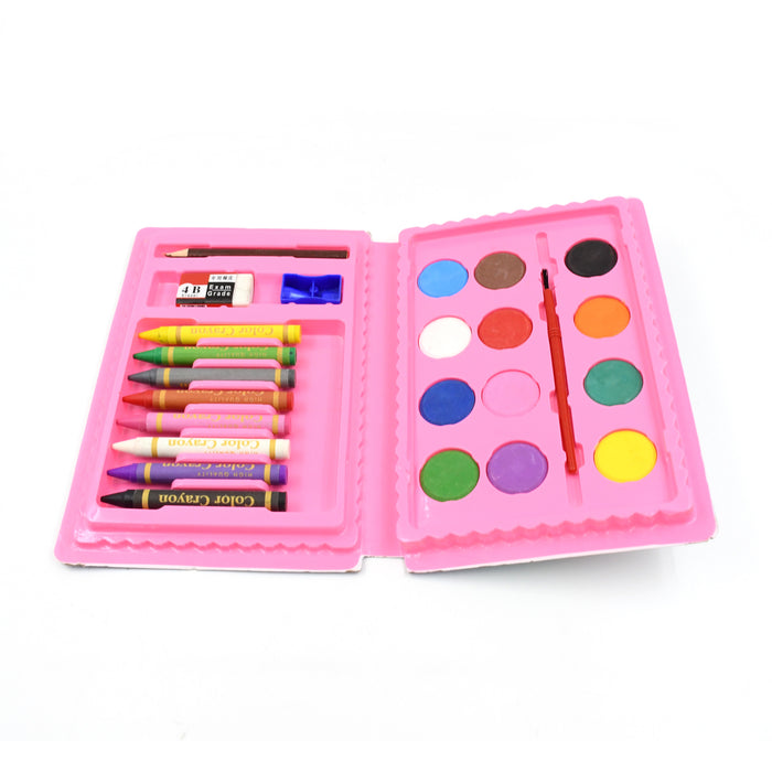 Art and Craft Color Kit, Crayons, Water Color Set of 24 PCS For Kids Children Best For Return Gifts, Stationary Art Supplies for Artist