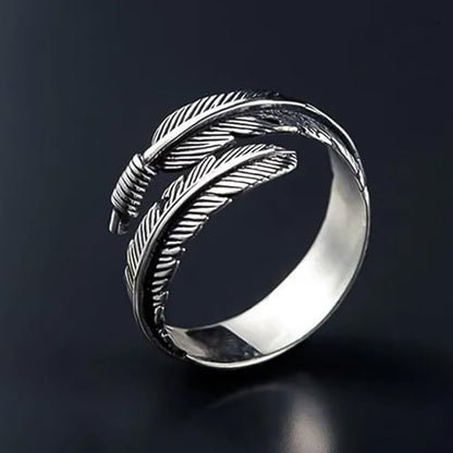 Boho Feather Ring, Gift for Her