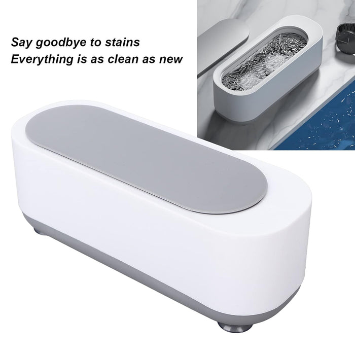 Ultrasonic Jewllery, Cleaner, Ultrasonic Cleaning Machine, Portable jewellery Cleaning Mchine For Jewellery, Ring, Silver, Retainer, Glasses, Watches, Coins, High Frequency Vibration Machine (Battery Not Included)