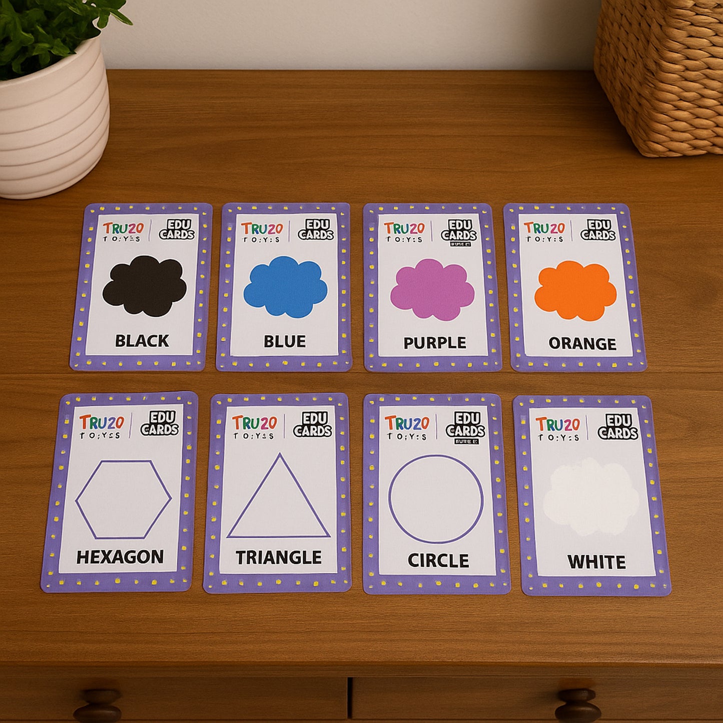 Truzo Toys Edu Cards – Colour Learning Flashcards for Kids (3+ Years)